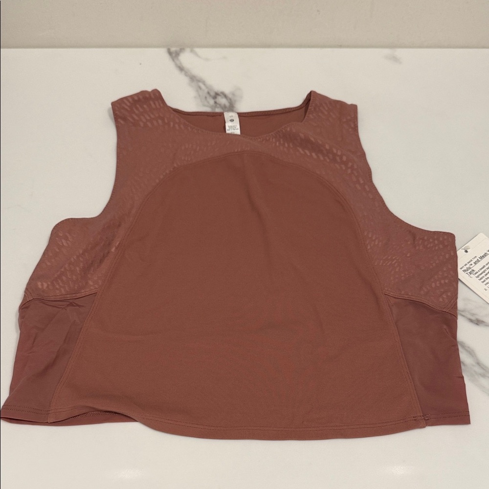 Lululemon Nulu and Mesh Yoga Tank